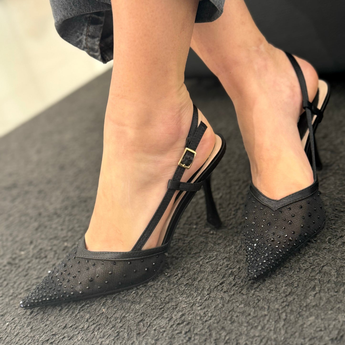 Slingback Elena Black