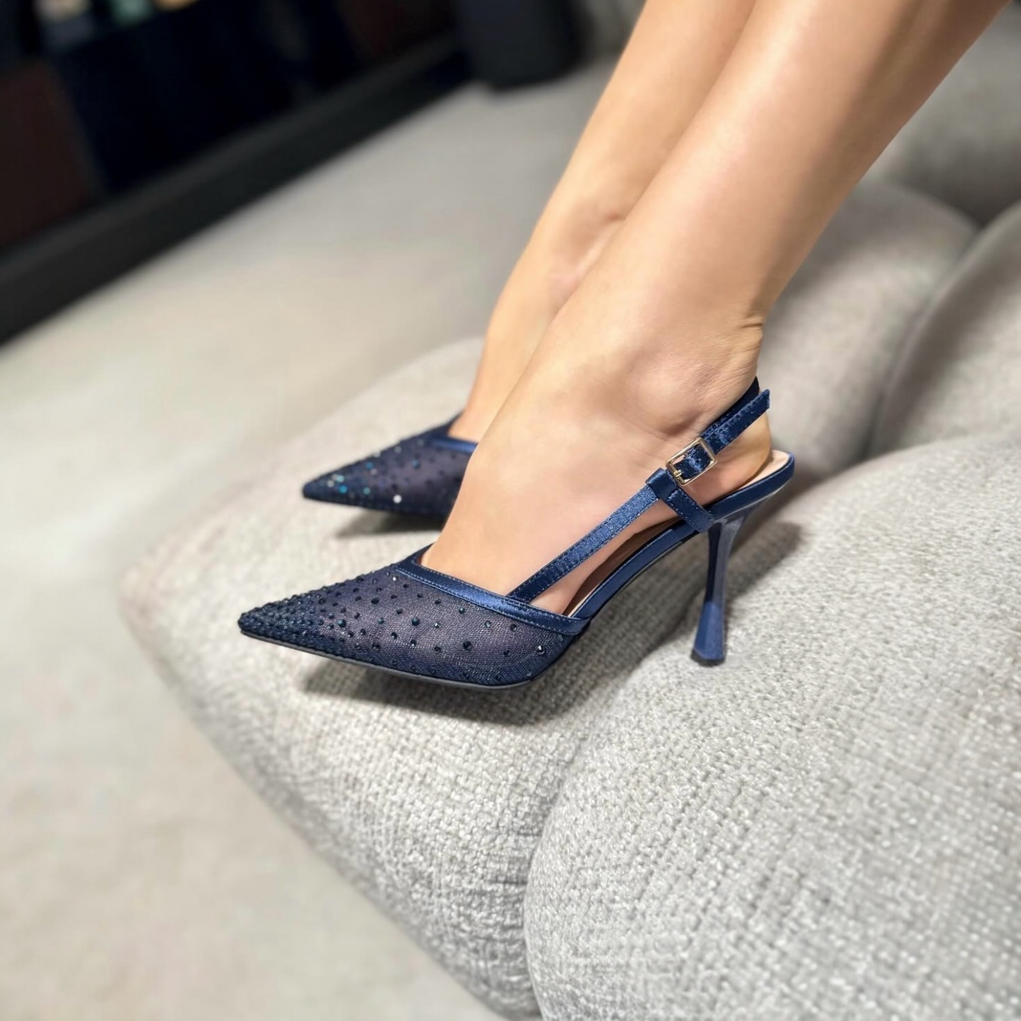 Slingback Elena Blue