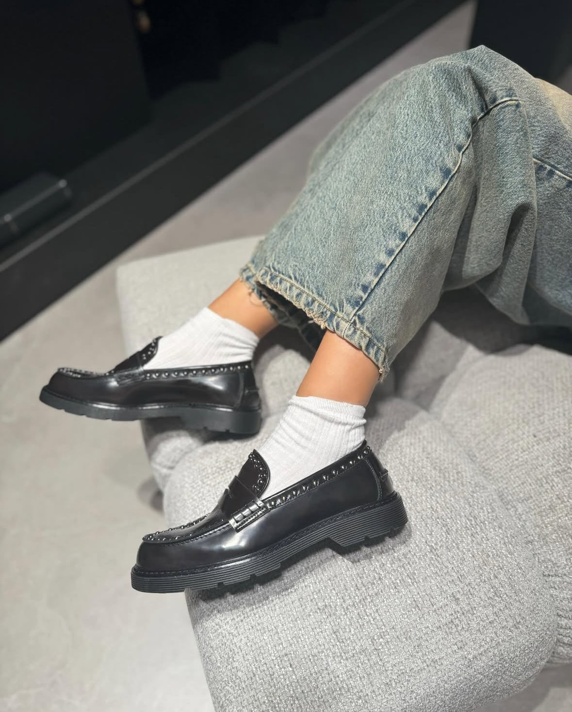 Mocassino Ovyè Nappa Nero