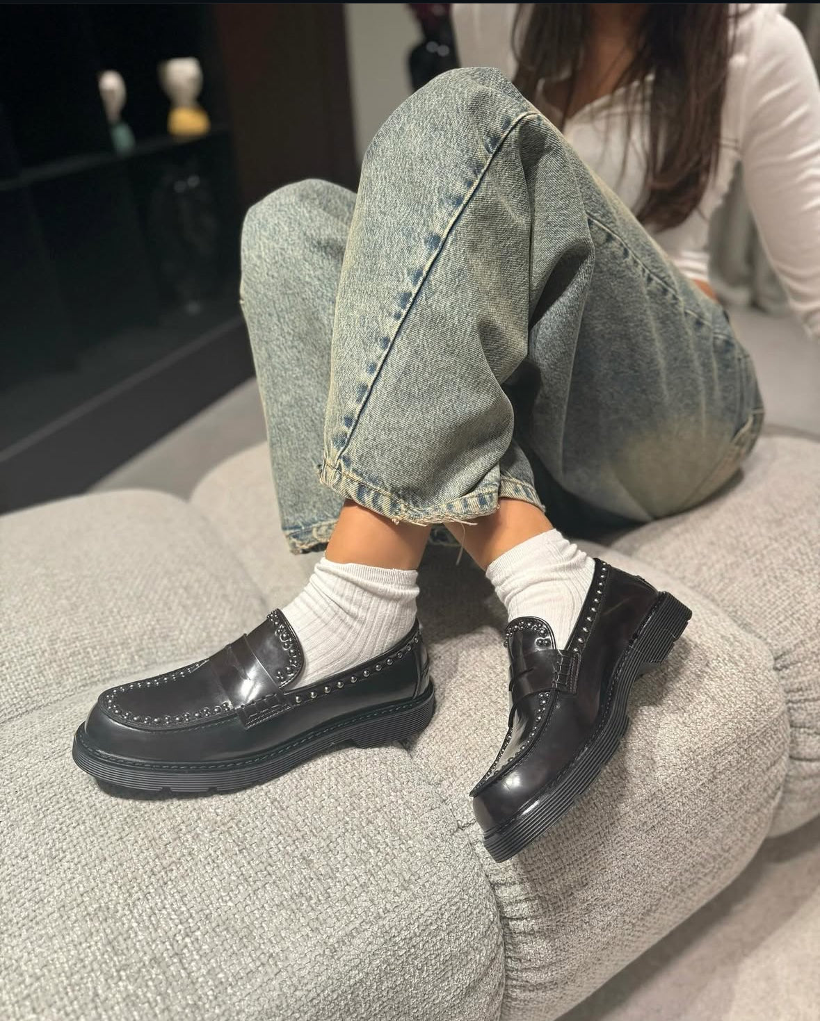 Mocassino Ovyè Nappa Nero