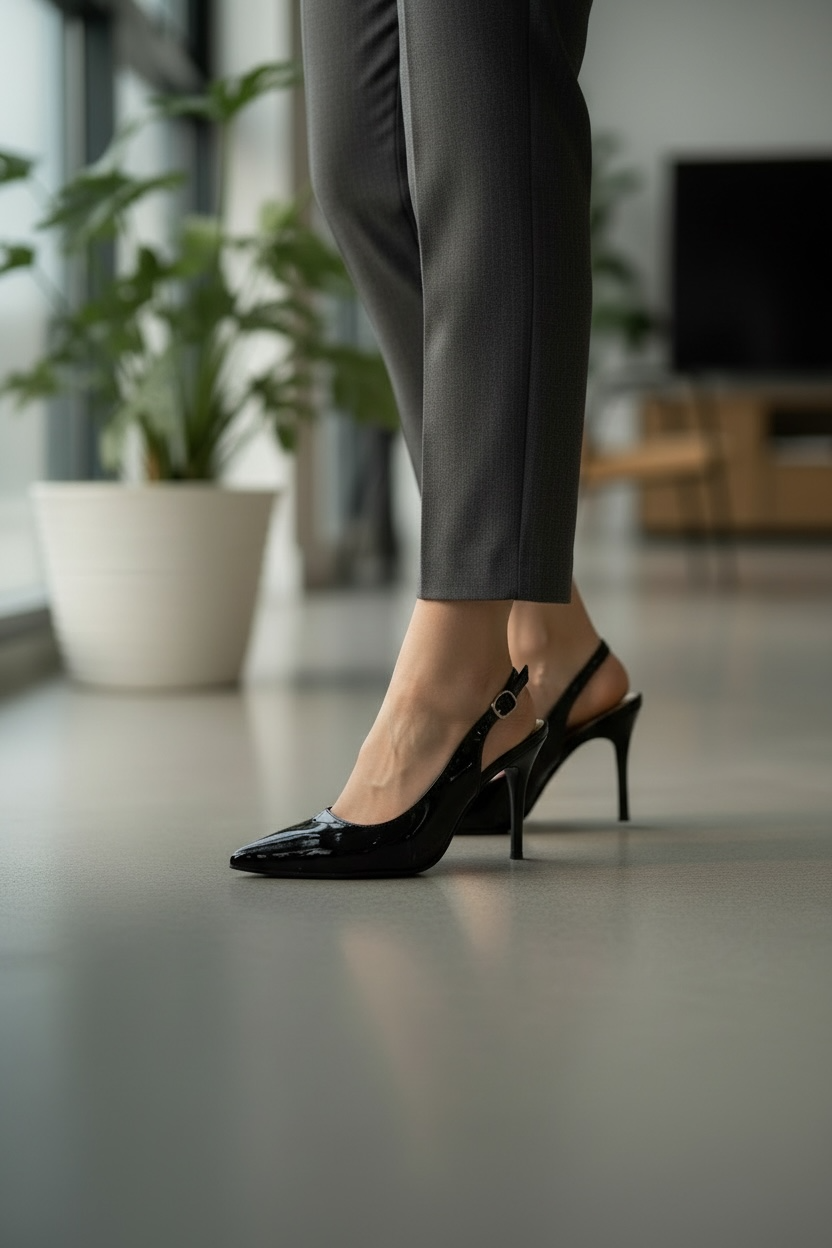 Slingback Anna Black