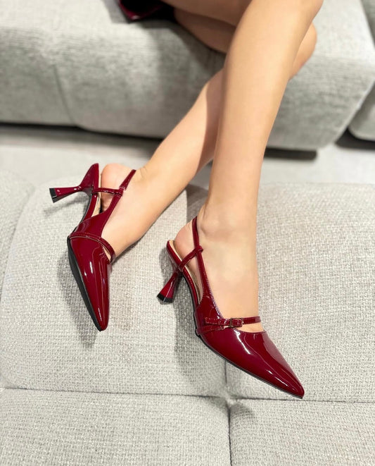 Slingback Angie Wine