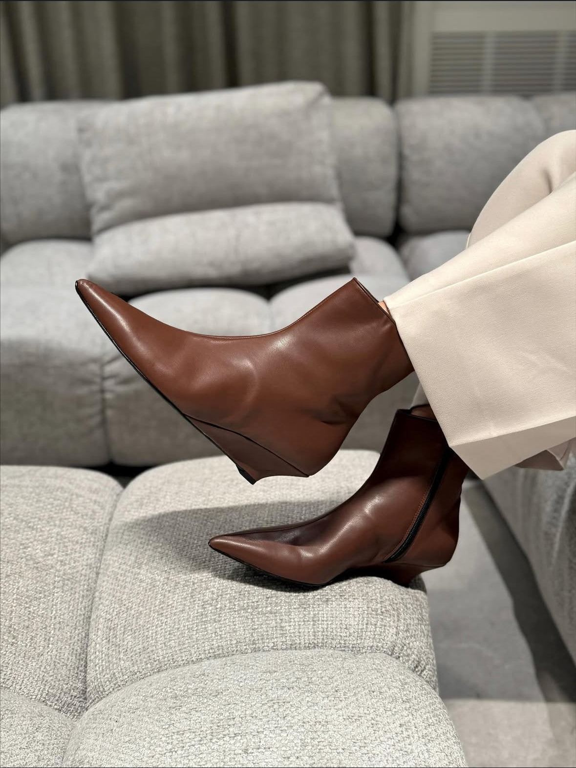 Stivaletto Anami Vera Pelle Brown