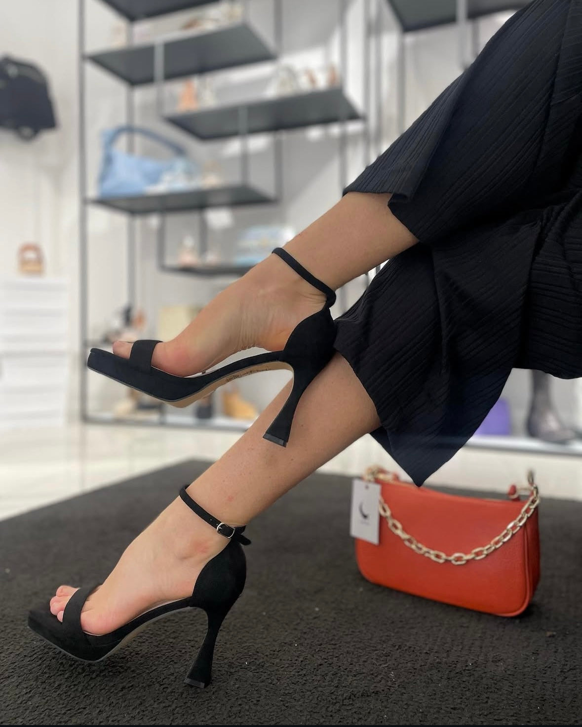 Sandali Azarey Nero con Plateau