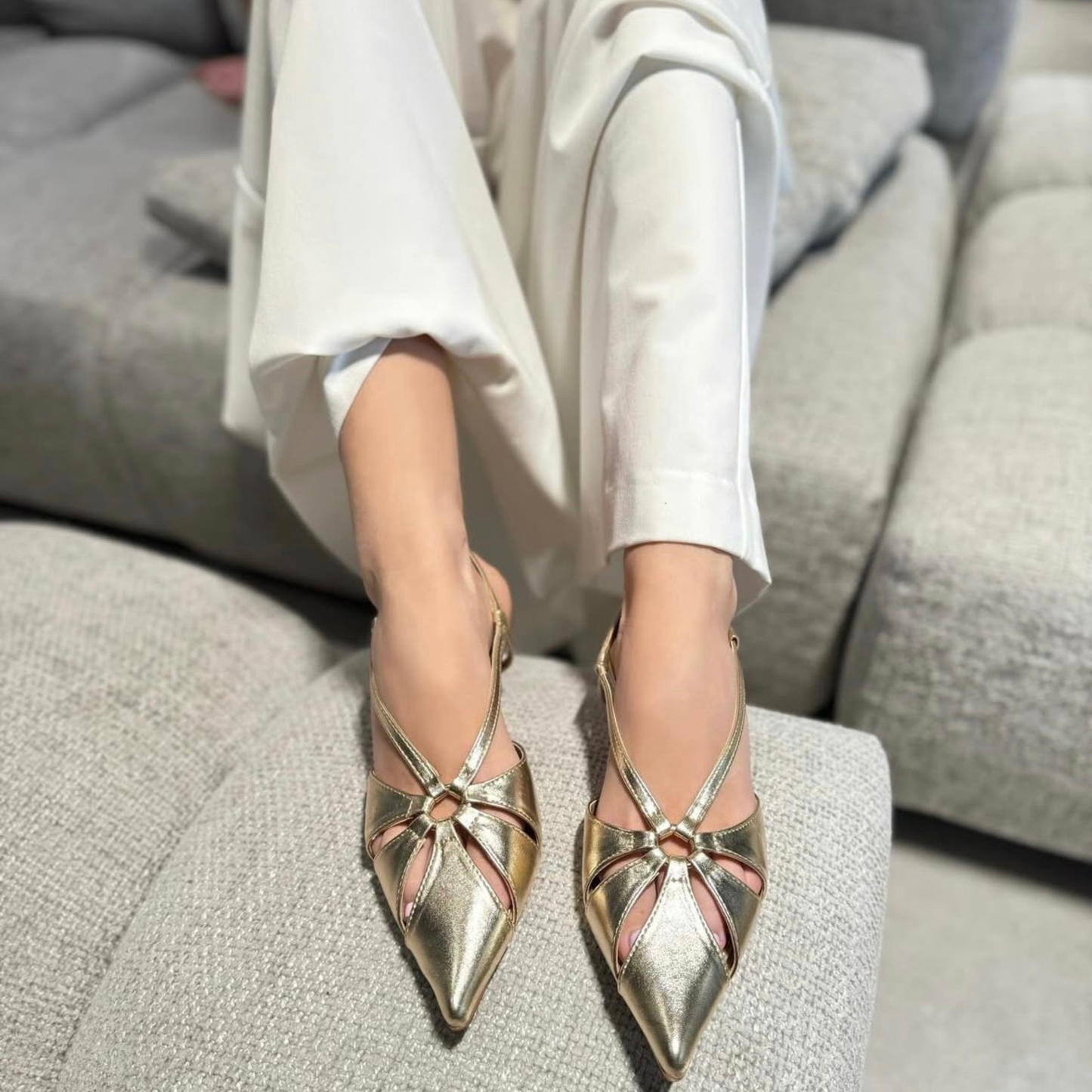 Slingback Aurora Gold