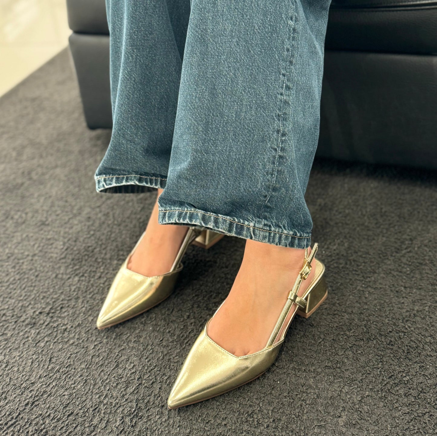 Slingback Anita Gold