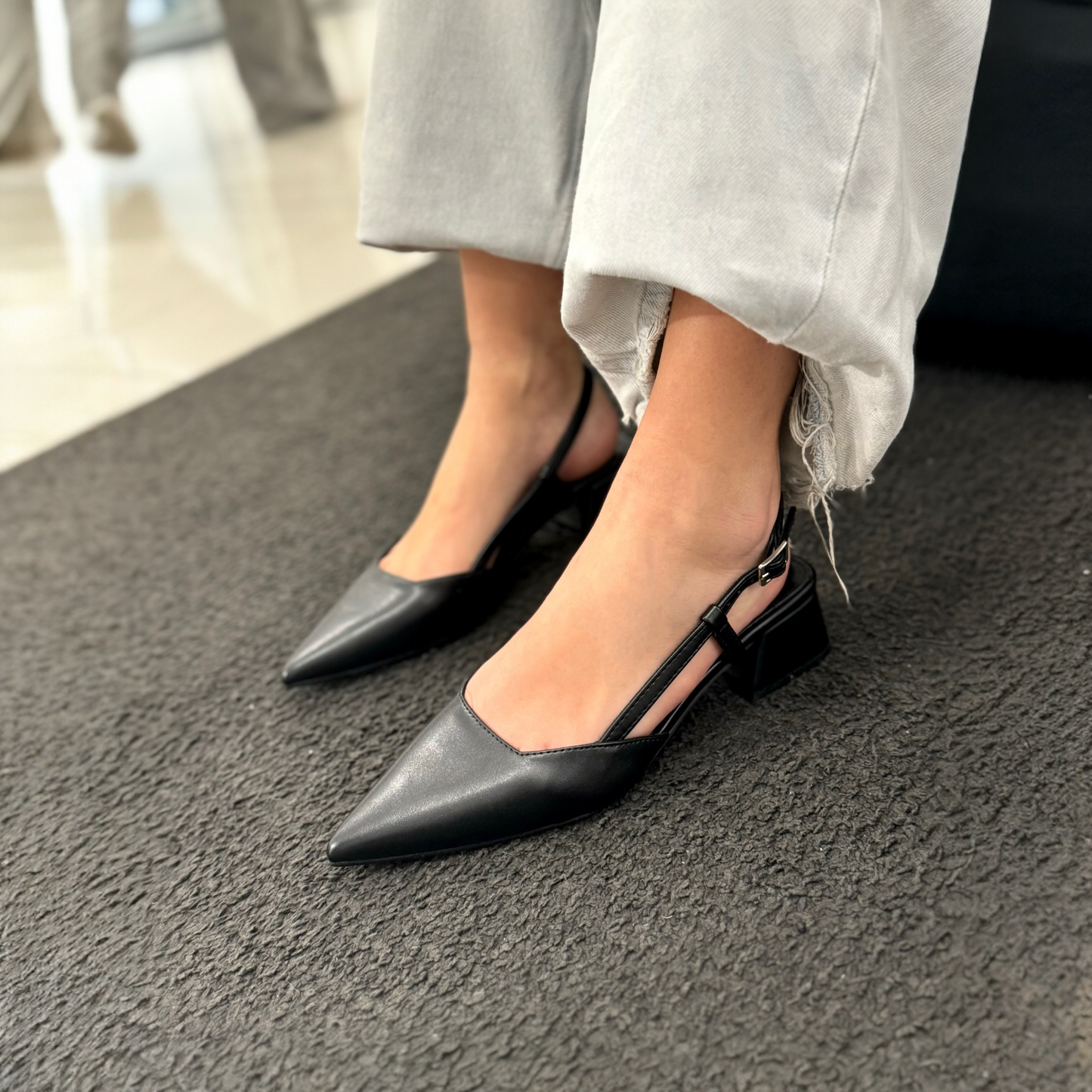 Slingback Anita Black