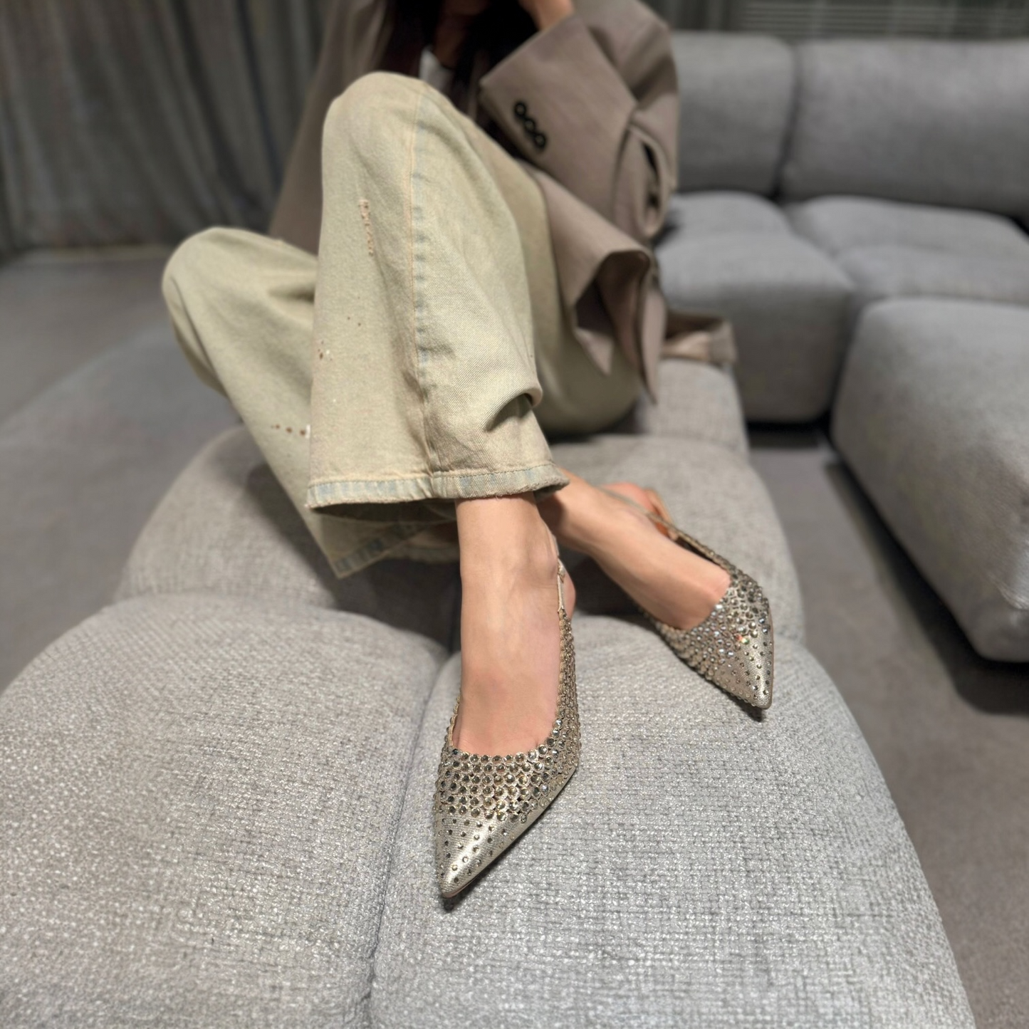 Slingback Gemma Gold