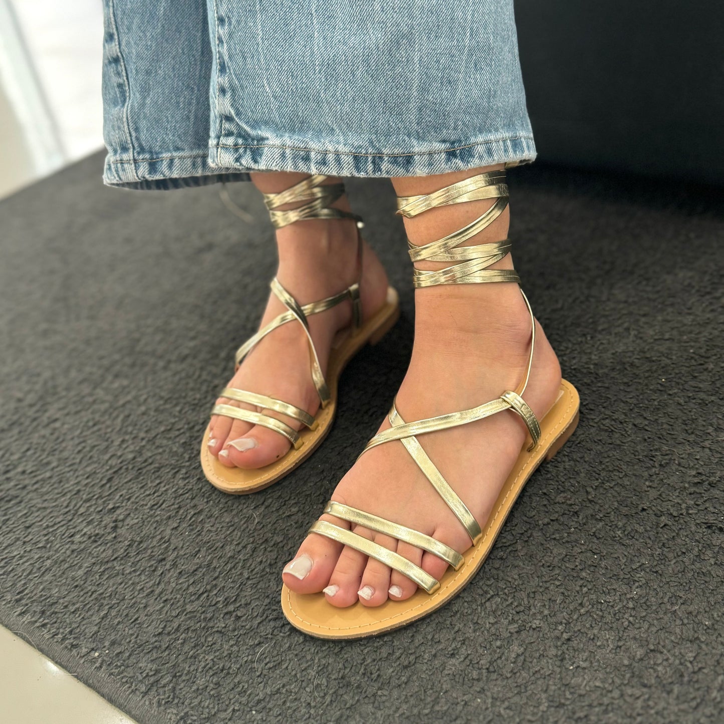 Sandali Milena Gold