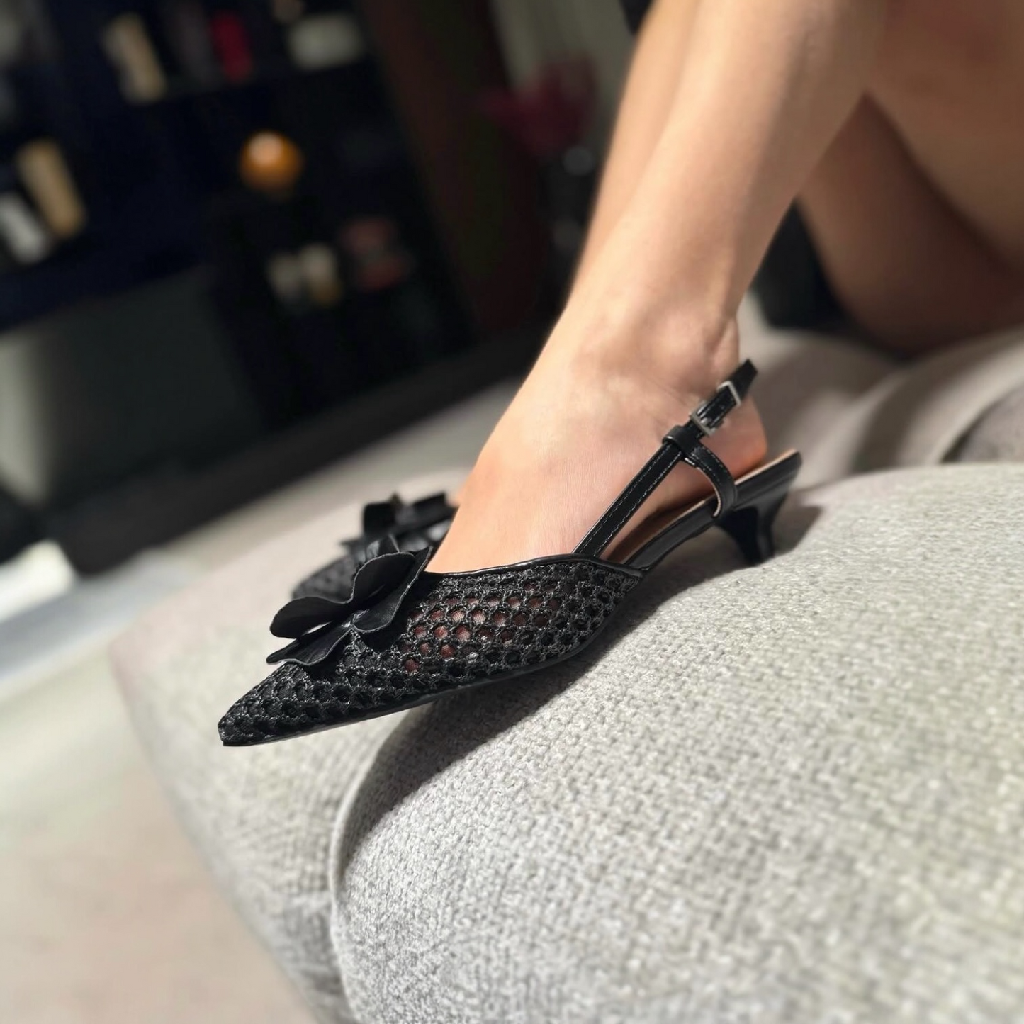 Slingback Patty Black