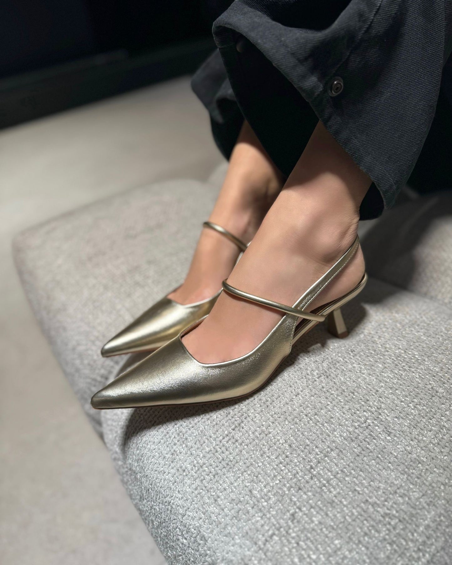 Slingback Flavia Gold