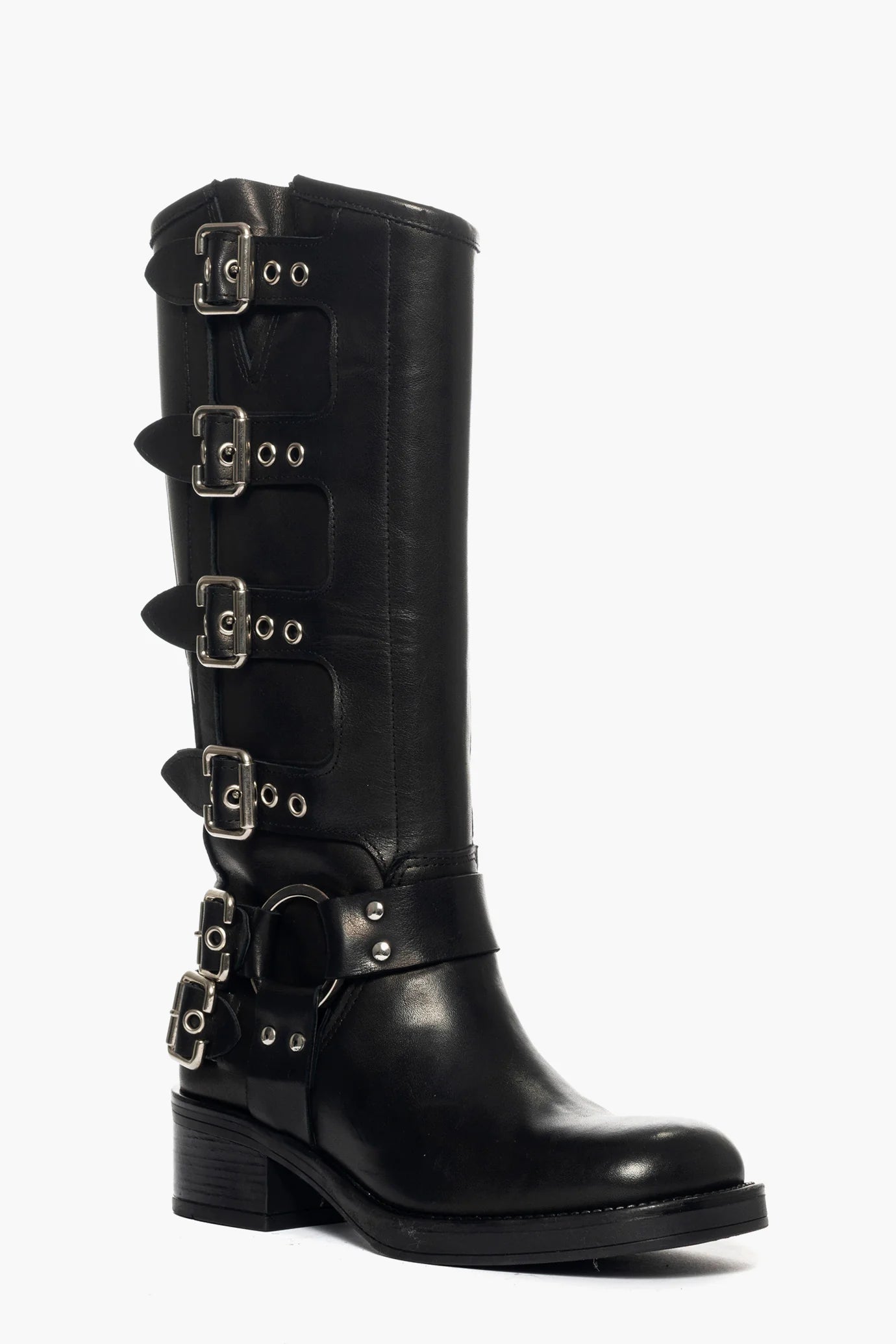 Biker in Vera Pelle Lia Diva Black