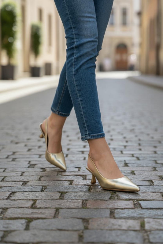 Slingback Ortensia Gold