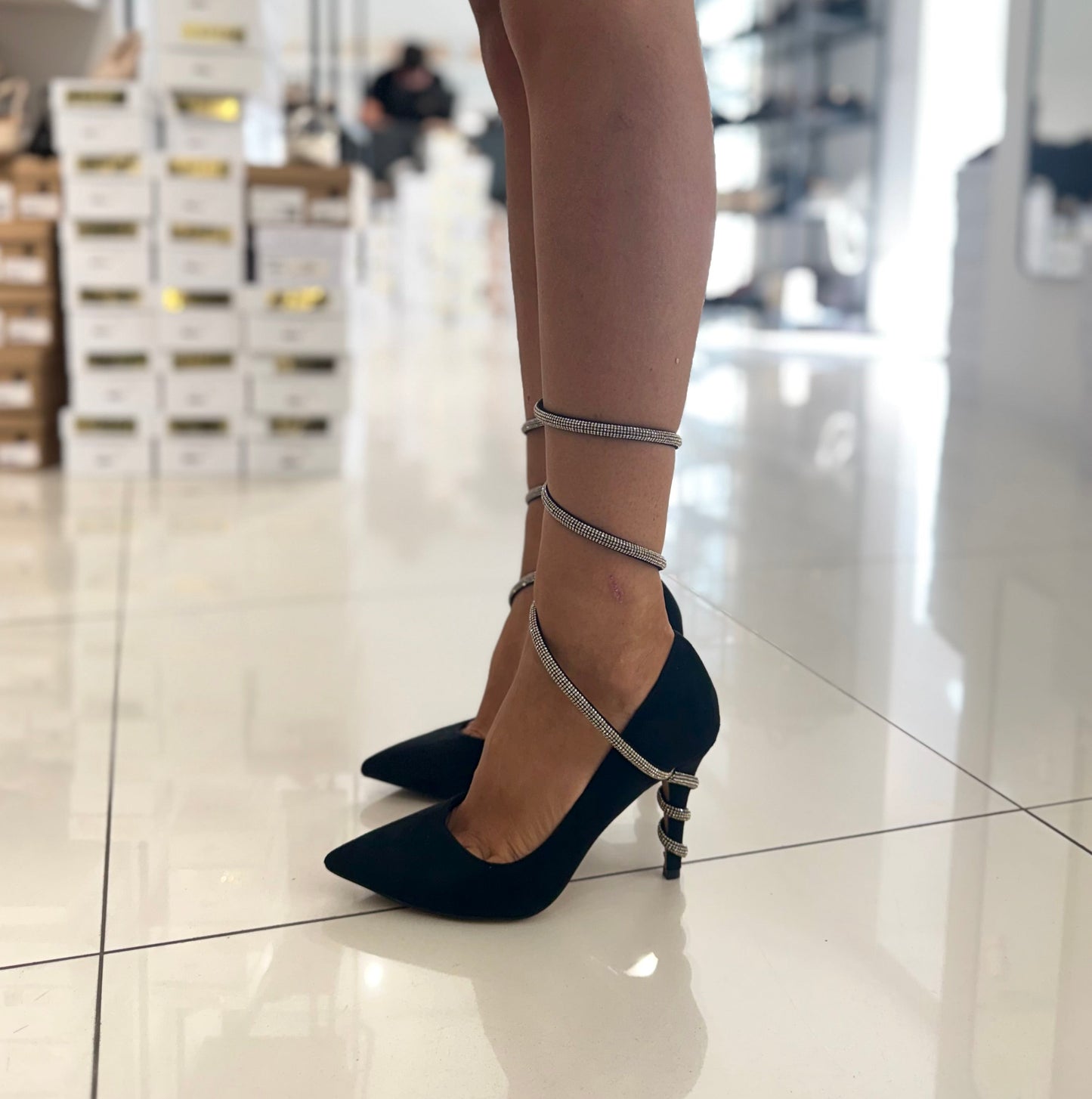 Decolletè Kharisma 3682 Soft Nero/Platino