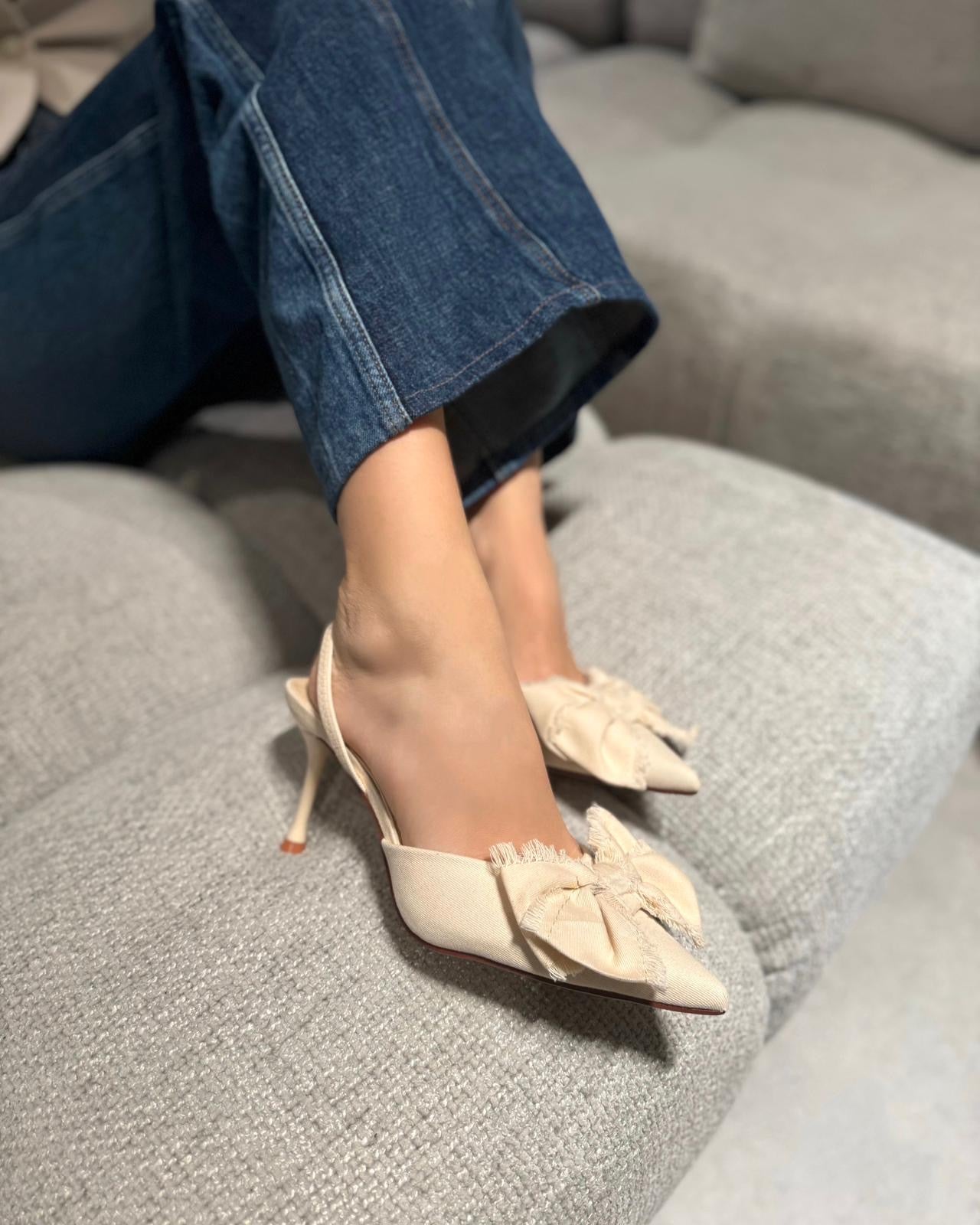 Slingback Adriana Beige