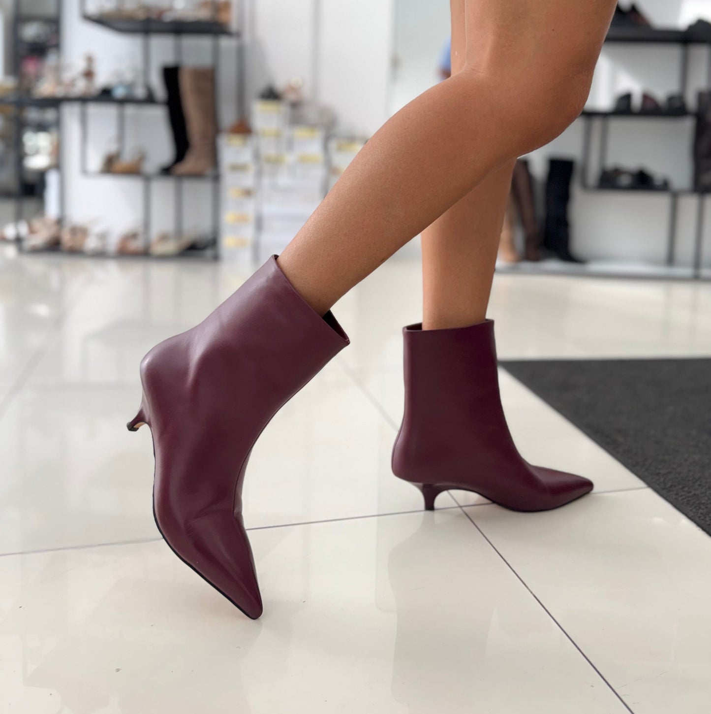 Stivaletto Nora NewYork Nappa Bordeaux
