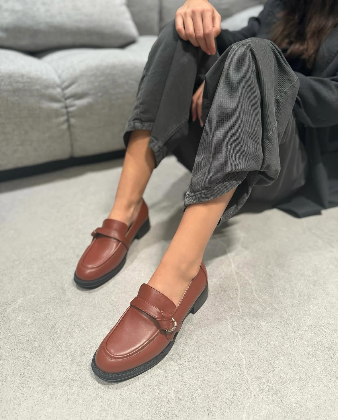 Mocassino Nora NewYork Pelle Marrone