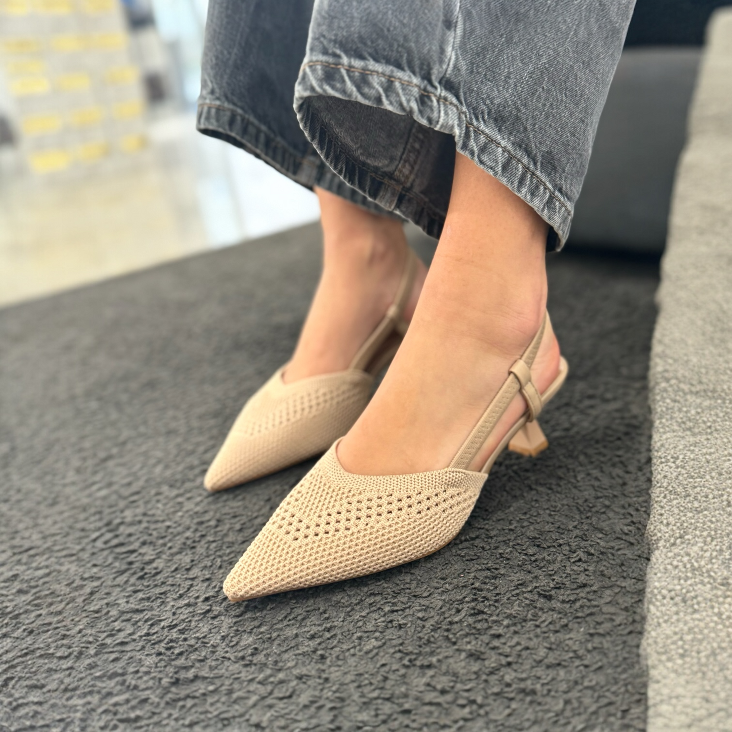 Slingback Sally Beige