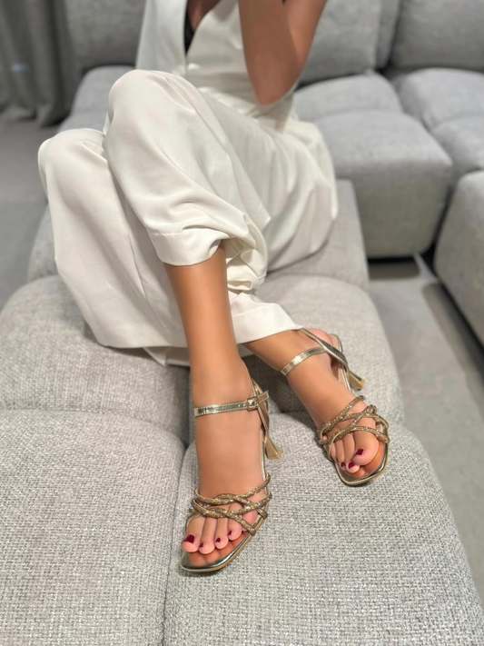 Sandali Elvira Gold