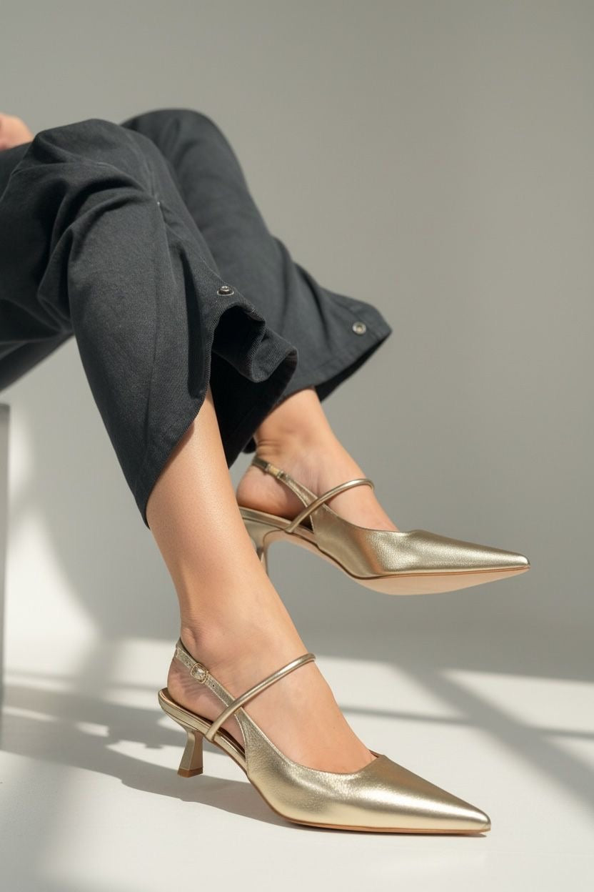 Slingback Flavia Gold