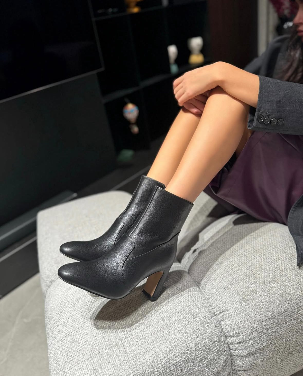 Stivaletto Nora New York Pelle Nero