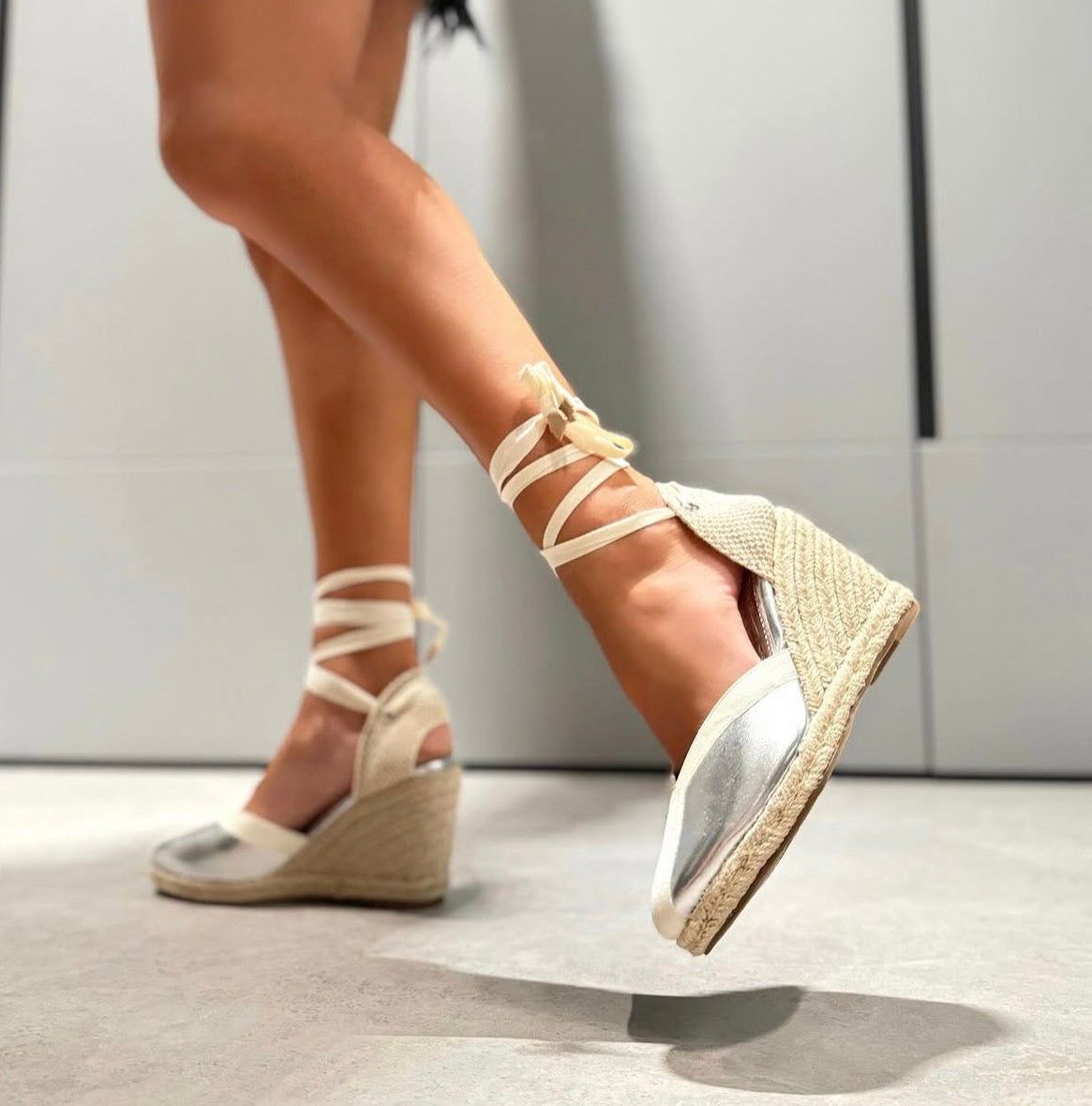 Espadrillas Azarey Silver