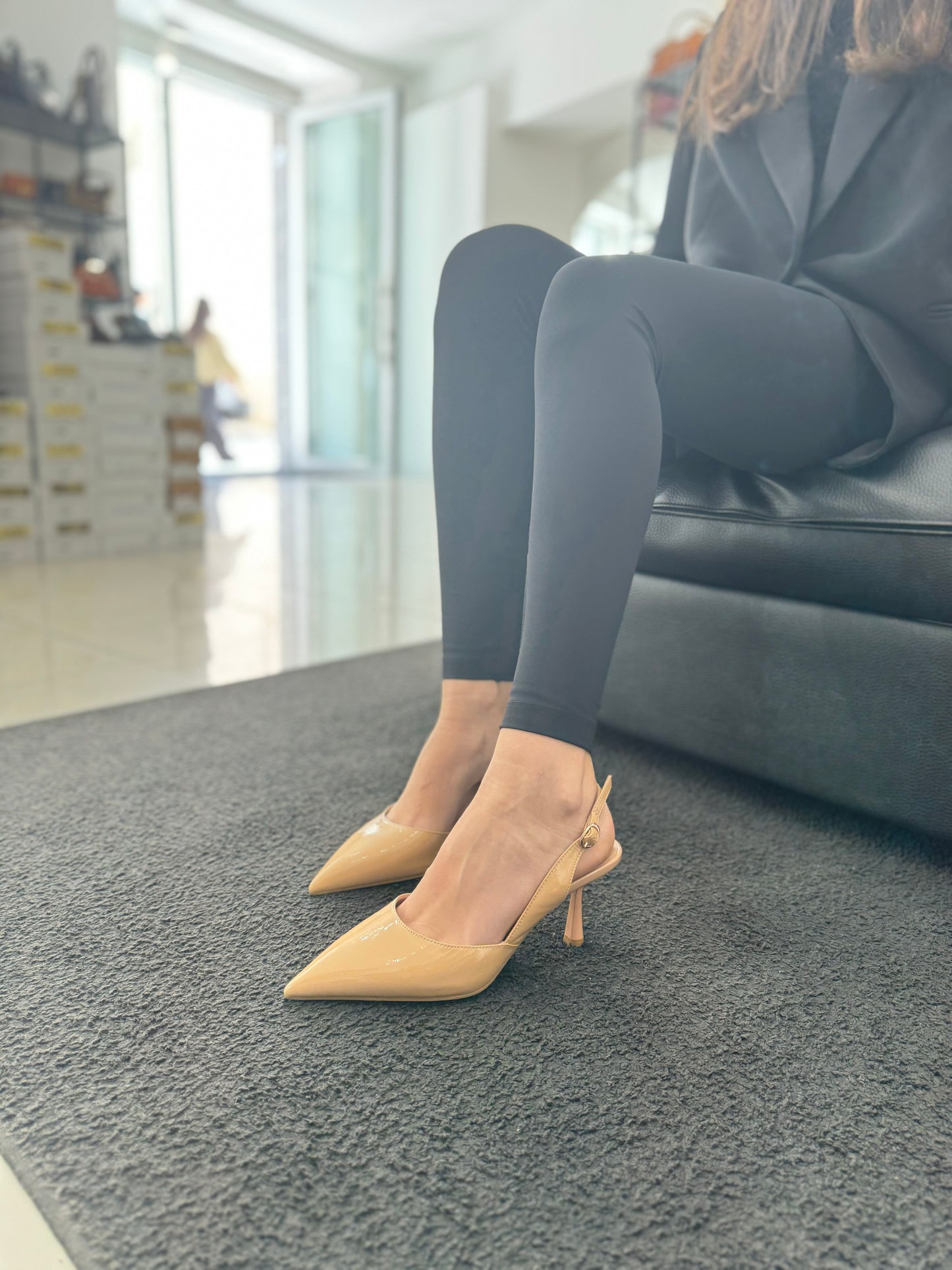 Slingback Nora NewYork Vernice Nude