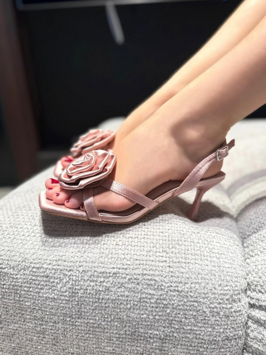 Sandali Azarey con fiocco Raso Nude