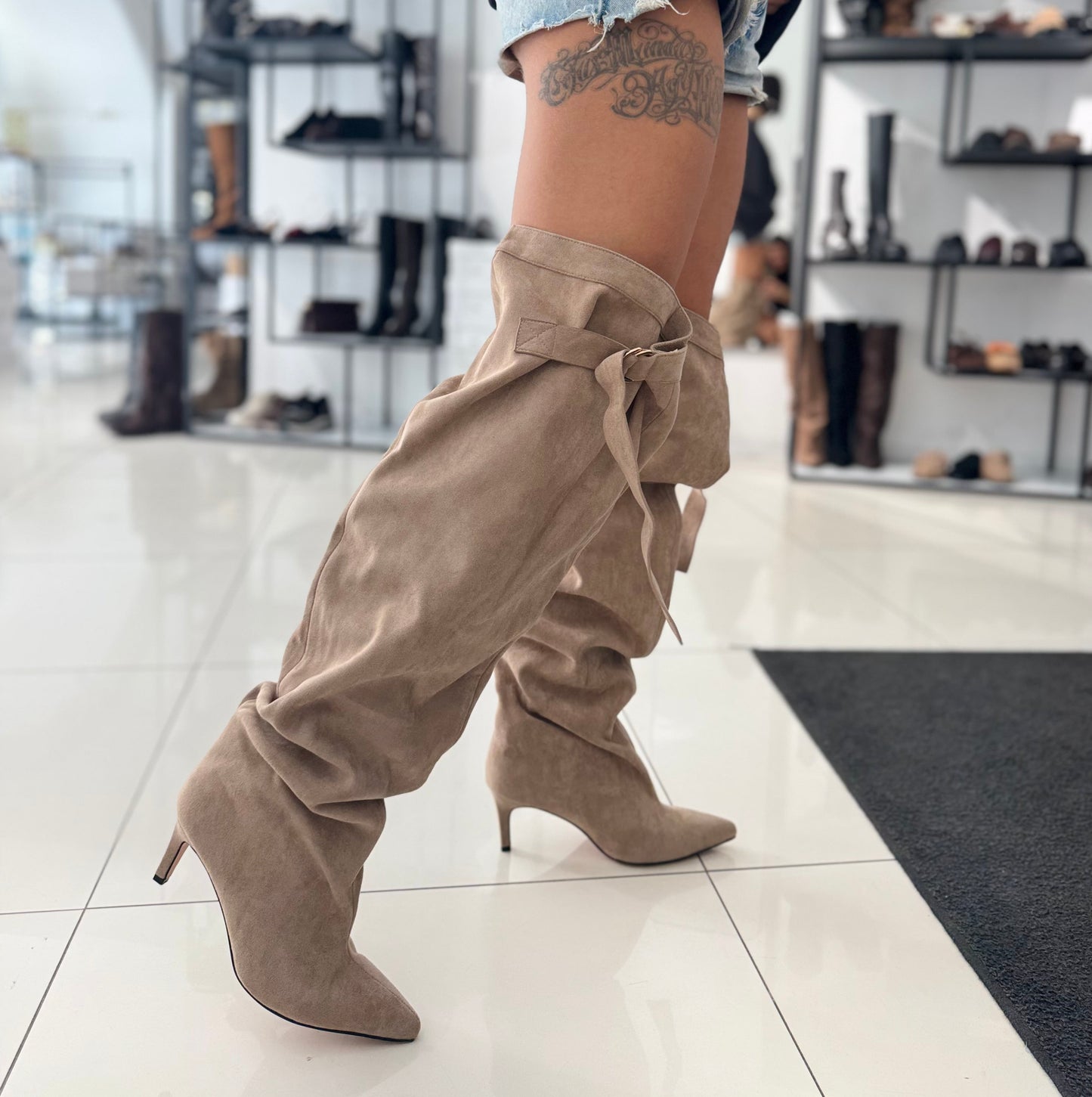 Stivale Paola Khaki