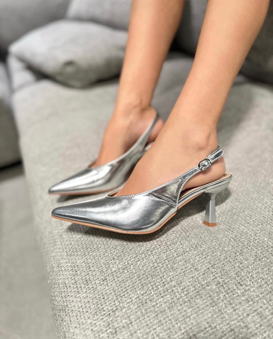 Slingback Aria Silver