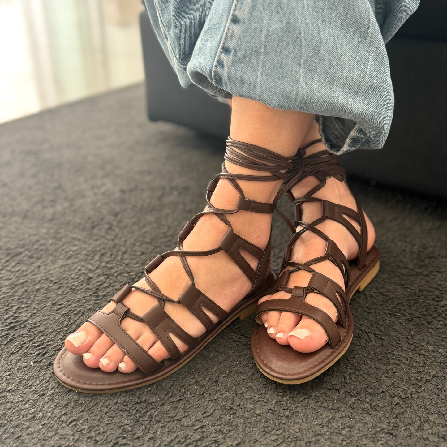 Sandali Gladiator Brown