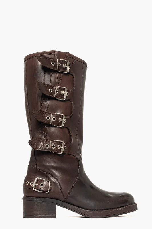 Biker in Vera Pelle Lia Diva TDM