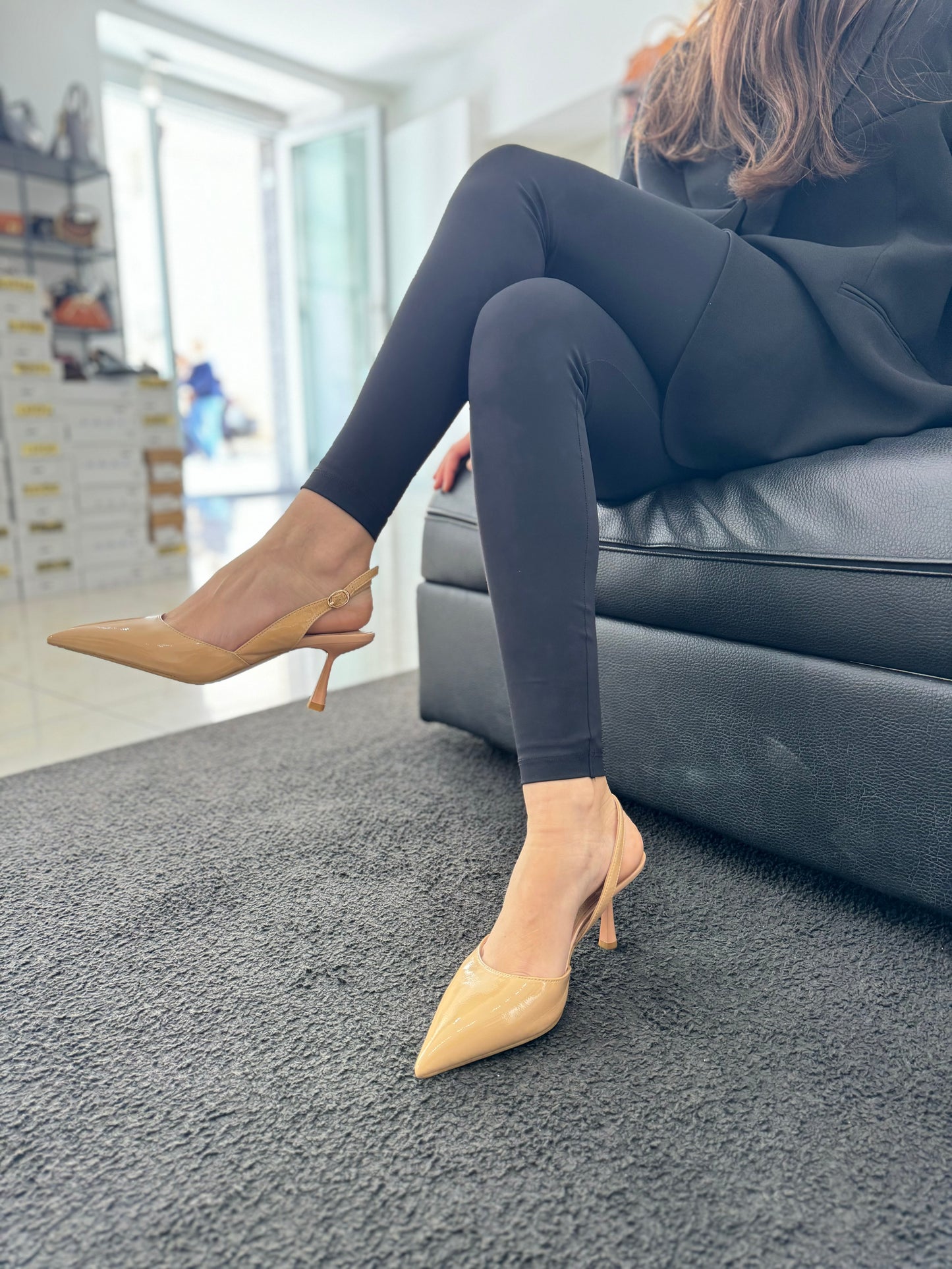 Slingback Nora NewYork Vernice Nude