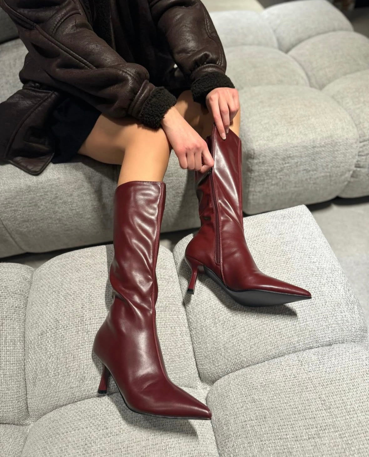 Stivale Conny Bordeaux