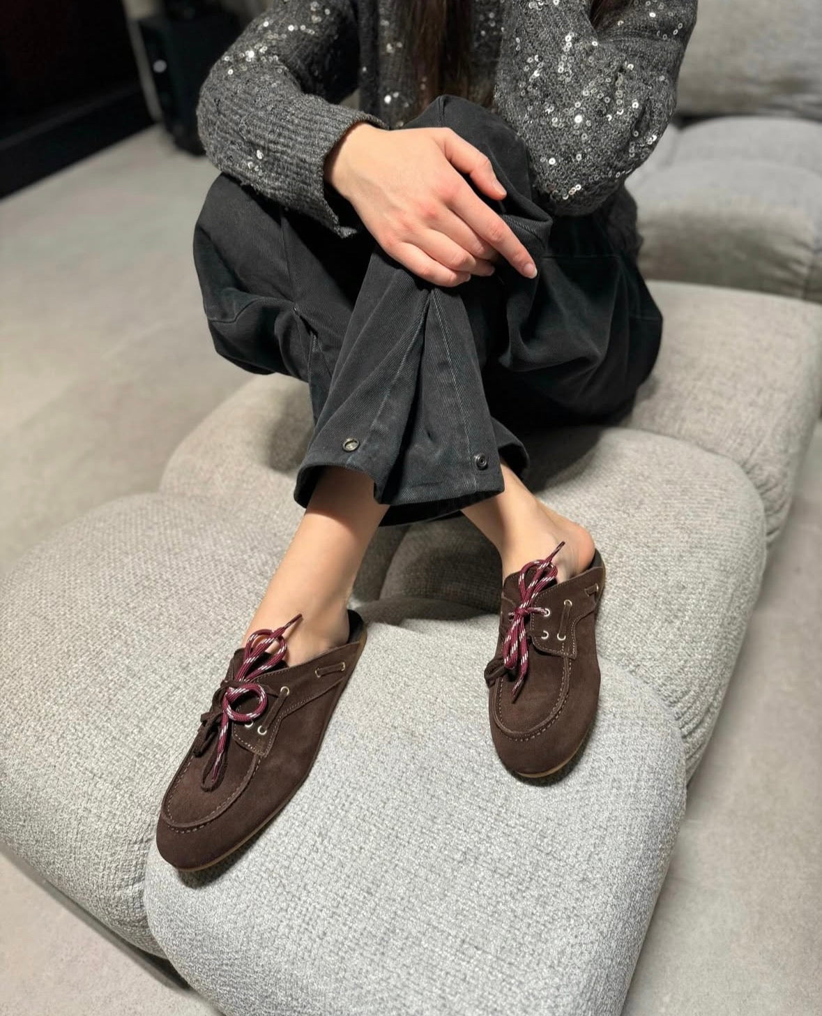 Sabot Ovyè Camoscio Testa di Moro