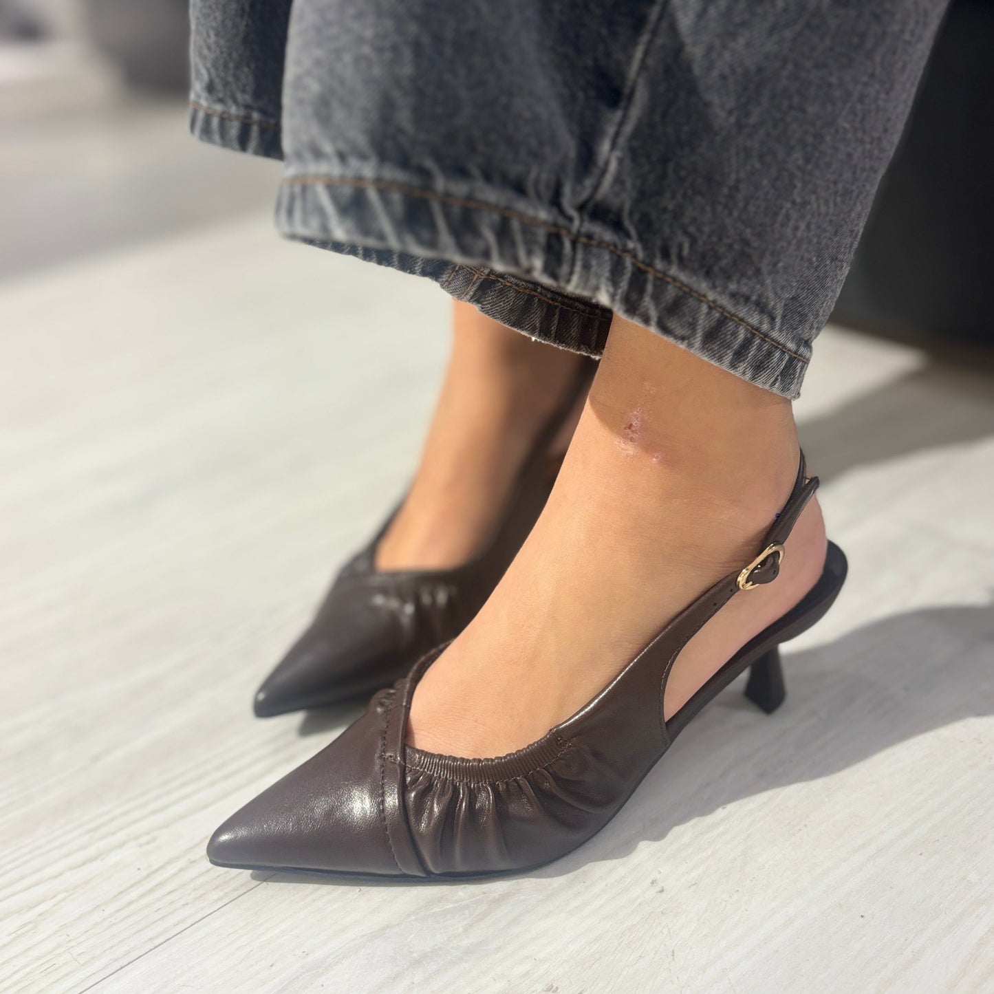 Slingback Corinna Testa di Moro