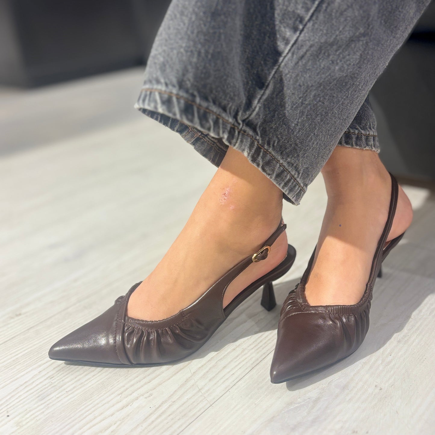 Slingback Corinna Testa di Moro