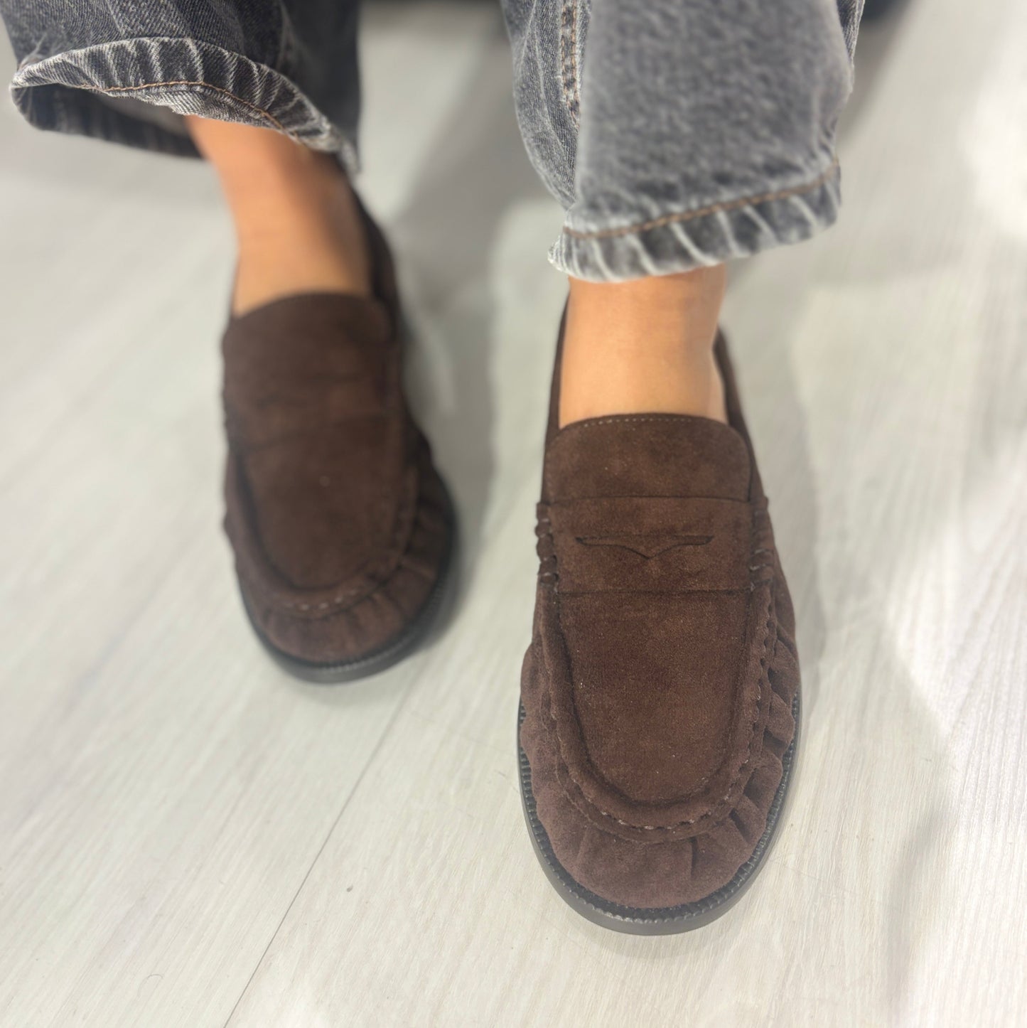 Mocassino Flavia Camoscio Testa di Moro