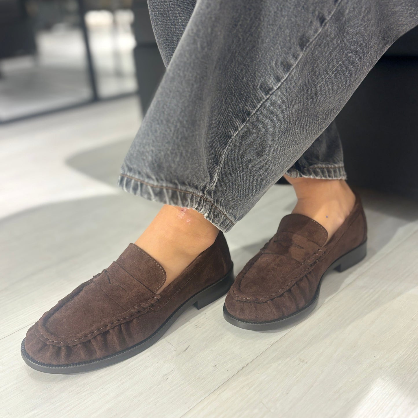 Mocassino Flavia Camoscio Testa di Moro
