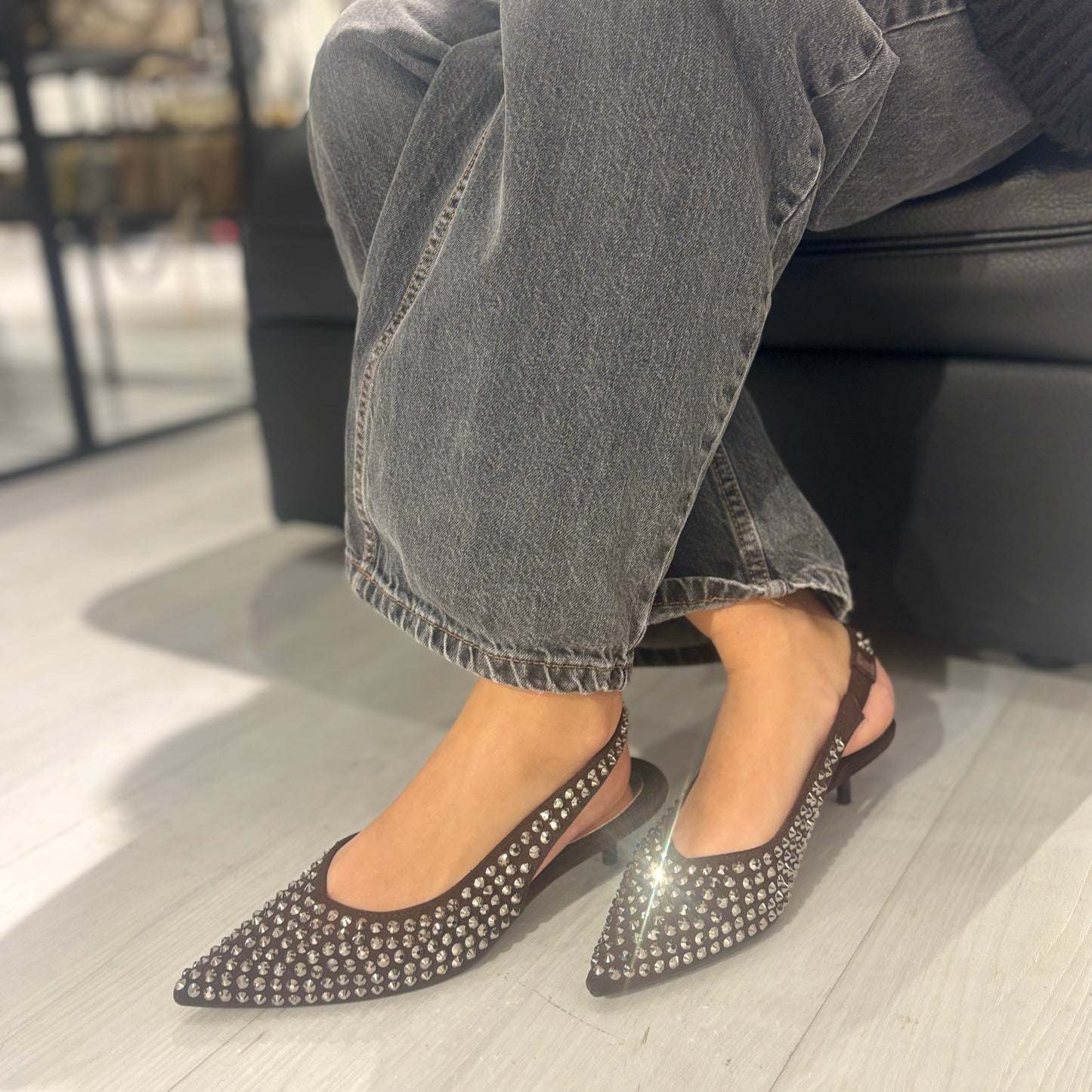 Slingback Vivì Brown