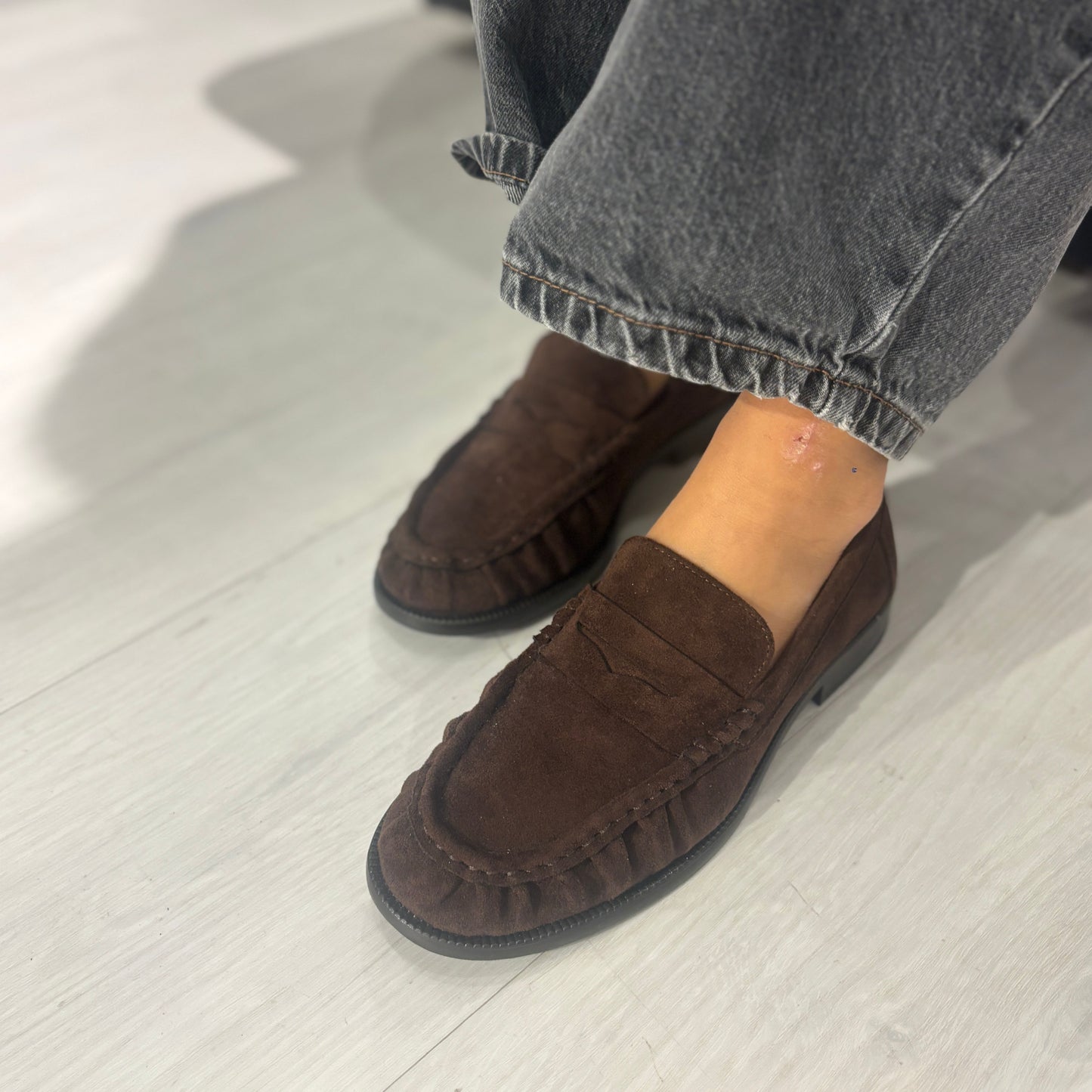 Mocassino Flavia Camoscio Testa di Moro